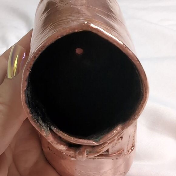 Vintage Baby Shoe Copper or Brass - Picture 4 of 9